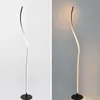 black iron floor lamp