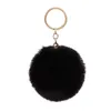 Fashion luggage key-chain Party Favor imitation Rex rabbit furs ball key ring faux fur pendant ladies luggage ornaments