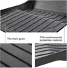 All-Weather 3D Golvmattor Non Skid Foot Mat Liner för Tesla Modell 3 Y Strump Komplett Full Set Vattentät Golvkuddar Miljövänligt Gummi