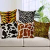 Kuddecorativ kudde mode soffa kudde täcke giraff leopard tiger zebra dekorativa täcker housse de coussin för soffa pil2945786