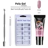 Ensemble de manucure Poly UV pour ongles, Kits de construction d'extension de doigts, lampe acrylique LED, gelée de cristal 4020853