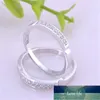 1 Pair Sterling Silver Rings Set For Men Women Zirconia Engagement Ring Couple Promise Bague Femme Wedding Bands Bridal Jewelry