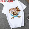 Ein Stück T -Shirt -Männer Harajuku Cartoon Hip Hop Japan Anime T -Shirt 90s lustige Luffy Zoro Graphic Fashion Tees male280n