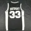 Bryant #33 Lower Merion High School Basketball Red Witte Jersey genaaid aangepaste mannen vrouwen jeugd basketbal jersey XS-6XL