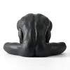 수지 창조적 인 바디 아트 알몸 남자 조각 독실한 순례자 홈 장식 인형 수지 공예 시터 팜 함께 미니어처 210318