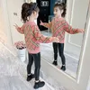 Girls Sweater Kids Coat Outwear 2021 Classic Plus Velvet Thicken Warm Winter Autumn Knitting Tops Cotton Fleece Children's Cloth Y1024