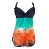 Plus Size Swimmatear Vrouwen Floral Print Bikini Set Zwemmen Twee stuk Badpakken Badmode Strand Pak Maillot de Bain Femme # 35 Dames