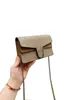 Klassische Umhängetasche Luxus Kette Taschen Mode Brieftasche Vintage Dame Braun Leder 18 cm Handtasche Designer Geldbörse mit Box Großhandel