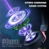 Onikuma X10 PC Gaming Headsets RGB Wired Наушники с отсчитываемым микрофоном Bass Stereo Over-Head Наушники для компьютера PS4 Xbox