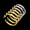 Big Size Hot Top Quality Fashion Design Ear Studs Hip Hop Titanium Steel Earrings Gold Silver Rose Hoop For Women Jewelry Wholesale