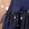 Mädchen Kleider {süßes Baby} Kinder Kleidung Mädchen Kleid Lässig Niedlichen Stil Langarm Moon Star Ball Kleid Prinzessin