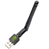 Trådlös USB-adapter Antenna 150Mbps Wi-Fi-adaptrar Ethernet WIFI Dongle Windows Gratis drivrutin för PC-skrivbords Laptop Wi Fi-mottagare