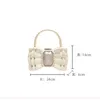 Shoulder Bags Bow Shaped Hand Carry Bag Sweet Girl Handbag 2021 Summer Jelly Party