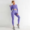 Verkoop Gym Suit Dames Ropa Deportiva Mujer Sports Kleding Set Fitness Yoga 210802