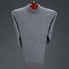 Thoshine Marka Zimowe Mężczyźni Dzianiny Swetry 95% Cashmere Mężczyzna Ciepły Sweter Wełny Thermal Podstawowe Solid Color Pullover Bluzy 210918