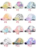 21 color Men's and women's tie dyed hat Party Hats gradient color old hole baseball cap Korean wash peaked caps T9I001391