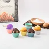 Ferramentas de cozimento de silicone ferramentas, reutilizáveis ​​Cupcake Forrers Nonstick Muffin Copo Bolo Moldes Definir Titular de Cupcakes de Tamanho Padrão