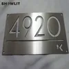 Custom Made Company Signs Brushed Stainless Steel Metal Plaques Other Door Hardware