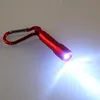 NEWMini LED lampe de poche en alliage d'aluminium poche forte lumière lampes de poche couleur unie Portable Camping mousqueton torche pratique RRA9654