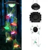 Zonne-lampen Hummingbird Wind Chimes Color Changing Mobile Outdoor Lighting Hanging Patio Light, Porch, Deck, Tuin Decor