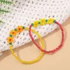 Pärlsträngar blomma pärlor armband för flickor bohemia frö vänskap barn söta smycken tillbehör grossist gåva inte22