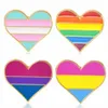 2021 Rainbow Color Enamel Broszki dla kobiet Mężczyźni Gejów Lesbijki Pride Lapel Pins Badge Moda Biżuteria