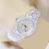 B Reloj Famosas Marcas de Lujo Diamond Ladies Muñequera Es Mujer Pequeño Reloj de pulsera Rosa Montre Femme 210616
