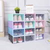 Vouw plastic schoenen case verdikte transparante ladeboxen stapelbare doos organizer doos