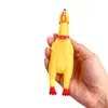 Интективные игрушки для собак для большой резиновой кричащей курицы цыпленка Щенок Pet Pet Creature Устойчив к укусу S-L