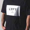 2020 Lyft Cotton Gym Shirt Sport T 셔츠 남성 짧은 소매 러닝 셔츠 망 운동 훈련 티셔츠 휘트니스 탑 스포츠 티셔츠 X0602