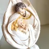 Dekoracja Święta Jak Saints Trzy Usta Jezus Maryja Joseph Ewangelia Prezent Chrześcijański Święty 18 cm Ceramika Ornament Wielkanoc Religijny 210318