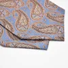 Homens Moda Paisley Cravat Handkerchiep Ascot Scarf Pocket Square Set BWTRS0074