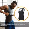 Vêtements de sport hommes fitness Sauna gilets fermeture éclair hauts entraînement transpiration rapide Compression shapewear