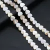 Andere natuurlijke zoetwater hartvorm Witte parelmoer Shell -kralen voor ketting sieraden maken cadeau maat 6 mm 8mm 12 mm 15 mm Wynn2222