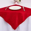 Bordservett 100% Polyester Tvättad El Bröllop Tyg Middag Party Dekorativa Servetter Handkerchief för restaurangfester