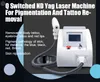 Picosekund Q-switched nd yag laser kol laser skalning tatuering speckle borttagning hud föryngring maskin