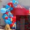 144Pcs Happy Birthday Party Decoration Balloon Garland Arch Night Blue Gold Confetti Foil Balloons Kit Wedding Anniversary Decor 210719