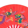 Outra decoração da casa fã chinês tai chi artes marciais dragão phoenix plástico fãs de mão dobrável de dança de dança de dança jy05 21 gota