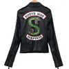Женские куртки 2021 Riverdale PU напечатанные логотип Саужные змеи женские уличные кожаные куртки