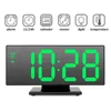 Cyfrowy budzik Lodówka LED Elektroniczny budziki Duży wyświetlacz LCD Cyfrowy zegar tabeli z temperaturą kalendarza 211111