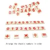 Montessori Eonal Toys Giocattoli matematici in legno colorati per bambini Domino 345678 Anni Gioco Regali divertenti per bambini 2109221943295