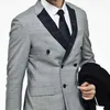 Zweireiher Slim Fit Herrenanzüge für Hochzeit 2-teilig Bräutigam Smoking Herrenjacke mit Hose Benutzerdefinierte Herrenmode Kostüm 2020 X0909