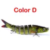 13.28cm 19g Sinking Wobblers Fishing Lures Jointed Crankbait Swimbait 8 Segment Hard Artificial Bait For Fishing Tackle Lure 440 X2