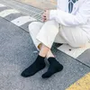 Women Letter Print Cotton Socks Black White Casual Sport Sock Gift for Love Girlfriend High Quality Wholesale Price