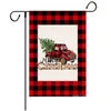 Jul Garden Flaggor Dubbelsidig Dekorativ Santa Claus Snögubbe Inomhus Utomhus Yard Banner Heminredning T2i52826