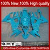 دراجة نارية Fairings for Kawasaki Ninja ZX 10R ZX10 10 R 1000 CC ZX10R 08 09 10 Body 56no.62 1000cc All Cyan ZX1000C ZX-10R 2009 2009 2010 ZX1000 08-10 BodyWork Kit