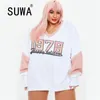 Kobiety 1978 List Drukowane Bluzy Bluza Spadek Zima Z Długim Rękawem Sweter Retro 90. Top Hurtownie Plus Rozmiar Odzież 210525