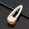 Simple Crystal Bobby Pins Clip Gold Bling Hair Clips Barrettes for Women Girls Fashion Jewelry Will and Sandy