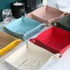 Simples caixa de armazenamento de desktop caixa de bandeja eco-amigável chave dobrável multi portátil relógio jóias batom sundries sacos