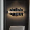 Wandleuchten, moderne LED-Wandleuchte, Gold/Schwarz, Schlafzimmer, Wohnzimmer, luxuriöse Heimdekoration